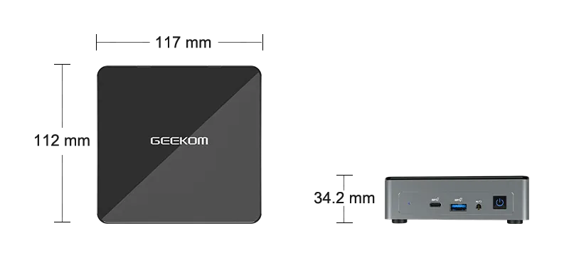 GEEKOM Mini Air11, Intel Celeron N5095, 8GB RAM, 256GB SSD - Mini PC P –  Bright Seek SARL